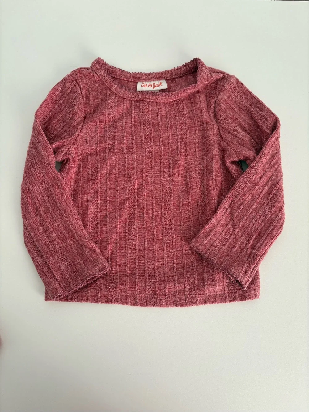 Cat & Jack Ribbed Two-Piece Set in Rose and Dusty Rose 18m